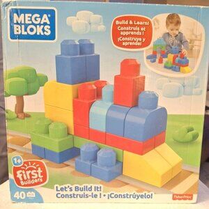 Mega Bloks First Builders Let's Get Building 40 pieces Fisher Price block set
